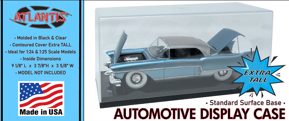 Atlantis Model Auto Display Case 1/24/125 Tall Standard Base 1/25 - ATM1013