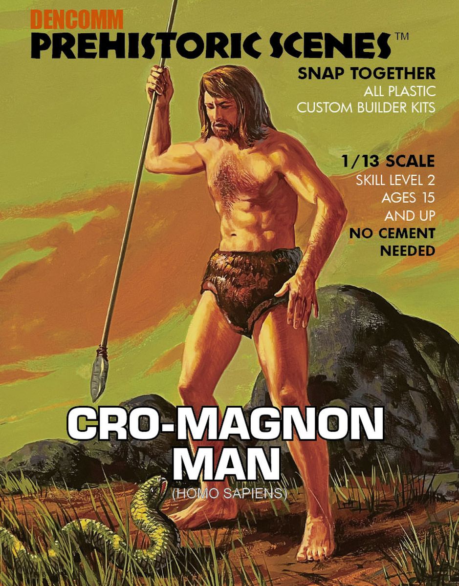 Atlantis Model DENCOMM Prehistoric Scenes - Cro-Magnon Man - 55th Anniversa 1/13 - ATM730