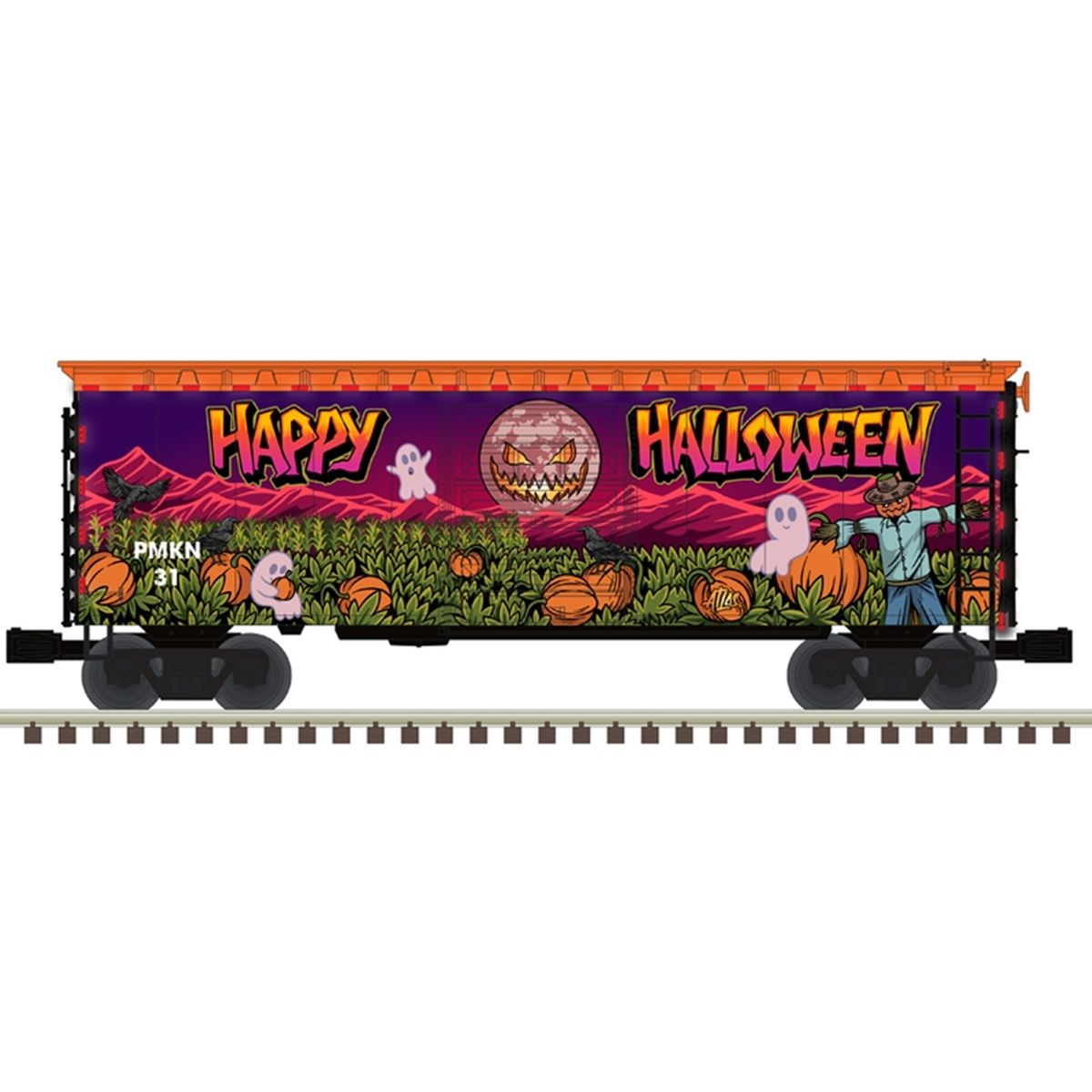 Atlas O O Halloween Boxcar 2023 Light Up 1/48 - ATO3001437