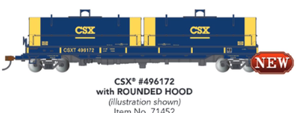Bachmann N 55' Steel Coil Car CSX #496172 1/160 - BAC71452