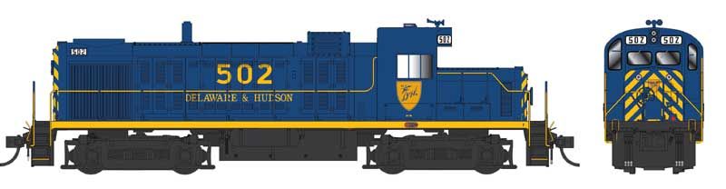 Bowser HO RS-3M Chop Nose Diesel D&H Blue 502 1/87 - BOW25367