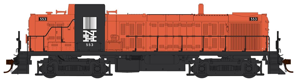 Bowser HO RS-3 Ph1 Diesel NH #529/org&blk 1/87 - BOW25545
