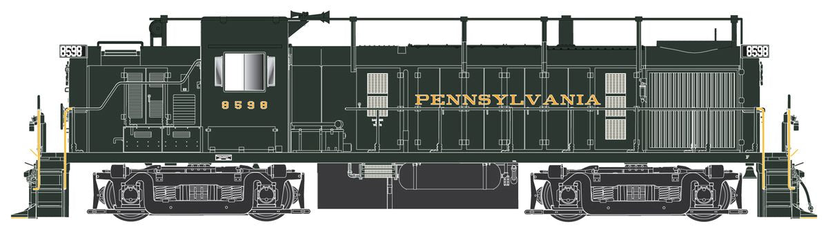 Bowser HO RS-3 Ph1 Diesel PRR #8600/Train Phone w/Sound 1/87 - BOW25564