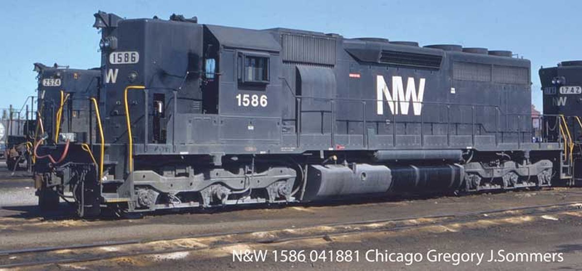 Bowser HO EMD SD40 NW Large NW #1586 1/87 - BOW25633
