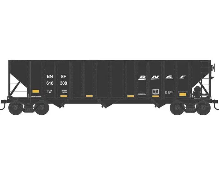Bowser HO H-430 100t Hopper BNSF ex::SLSF #615186/blk 1/87 - BOW43181
