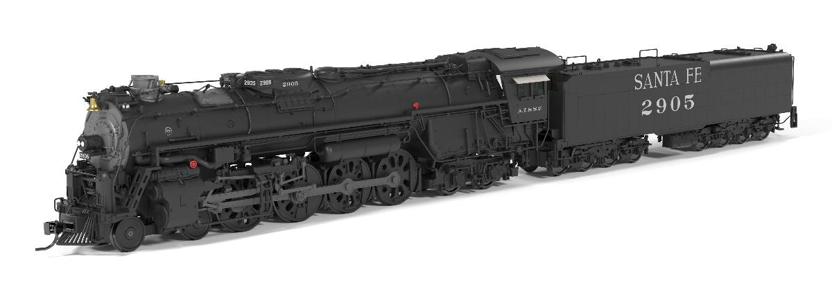 Broadway Limited HO ATSF Class 2900 4-8-4 #2905 1950 Appearance w/ Twin Headl 1/87 - BLI10110