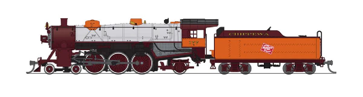 Broadway Limited N Light Pacific 4-6-2 MILW 177 Chippewa Scheme No-Sound / DC 1/160 - BLI10411