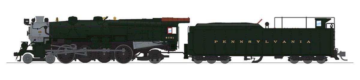Broadway Limited N PRR M1a 4-8-2 Steam Loco #6751 DC/DCC Sound 1/160 - BLI8510