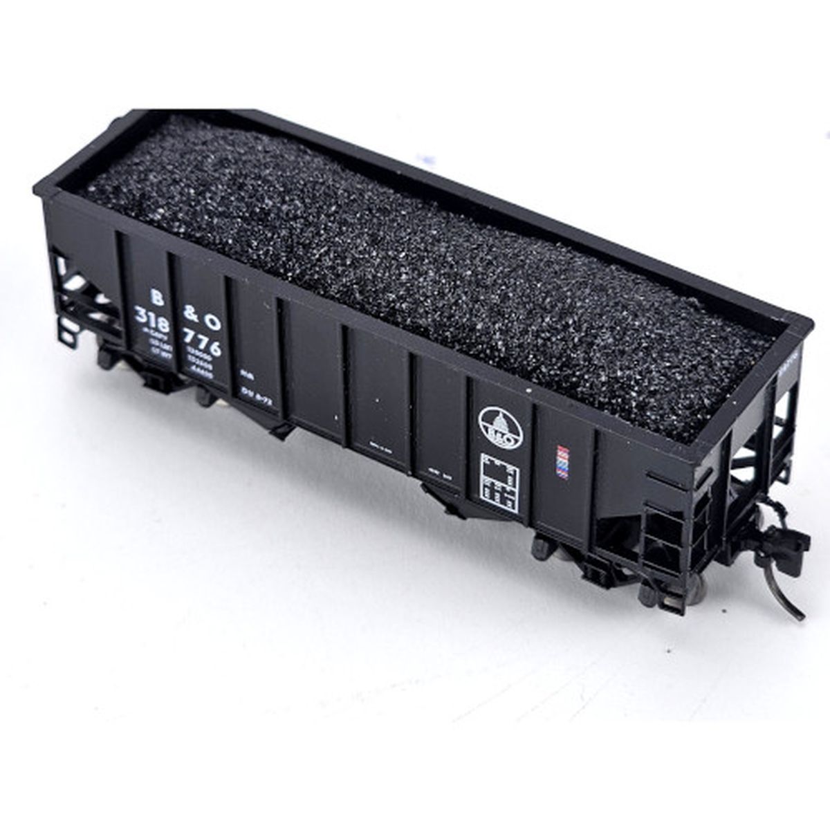 ENG - English Model Railroad N Real Coal Load Bluford 2 Bay 8 Pnl & War Emergency Hpr 1/160 - ENG2104