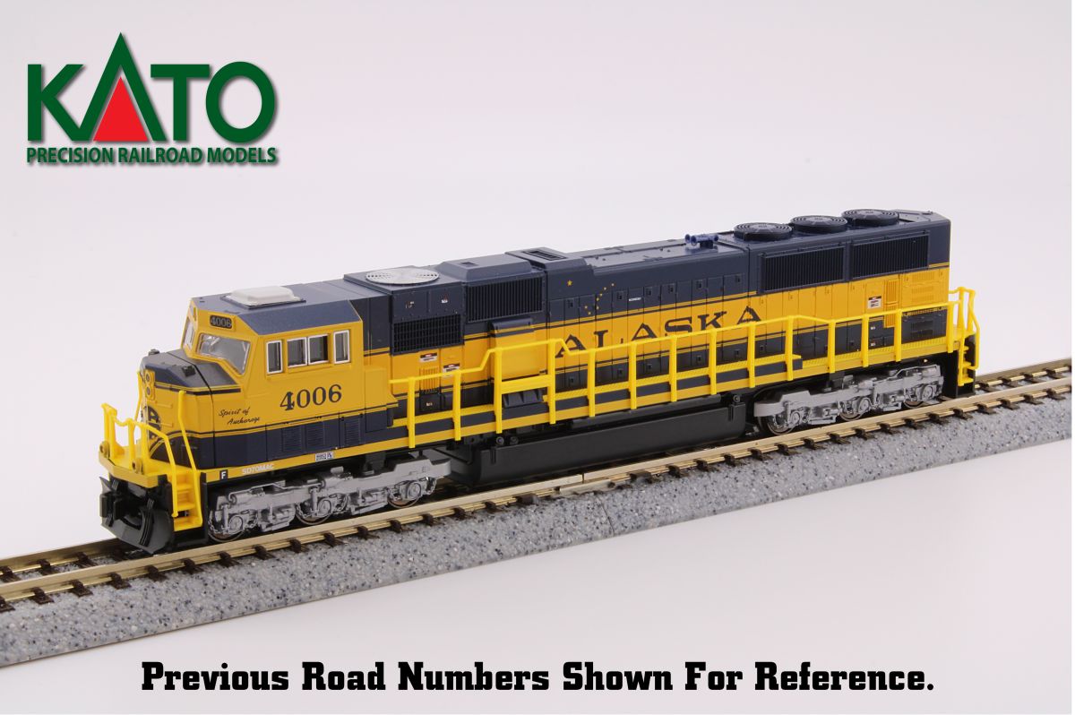 Kato N SD70MAC Diesel Alaska #4015 Spirit of North Pole w/DCC Sou 1/160 - KAT1766411S