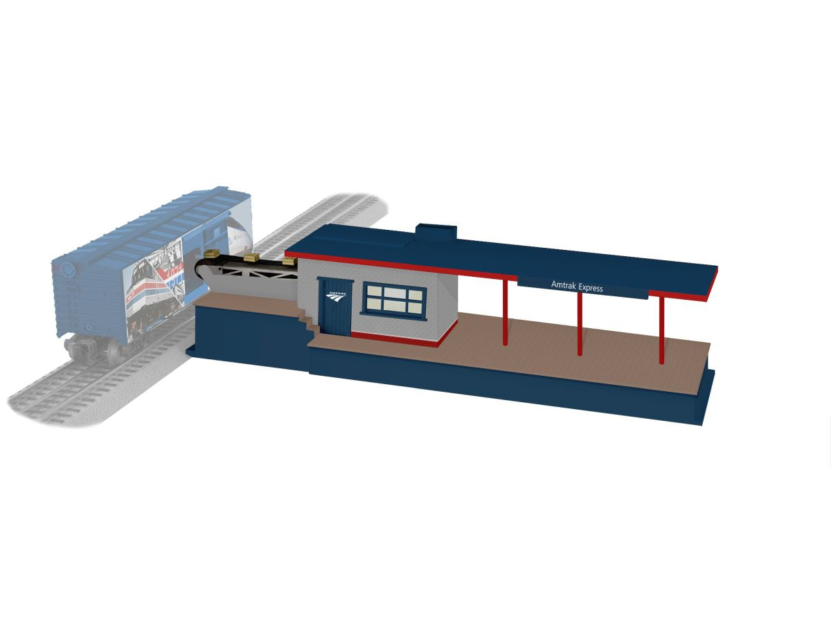 Lionel Cancelled O RTR AMTRAK Operating Mail & Express Station 1/48 - LNL2429050