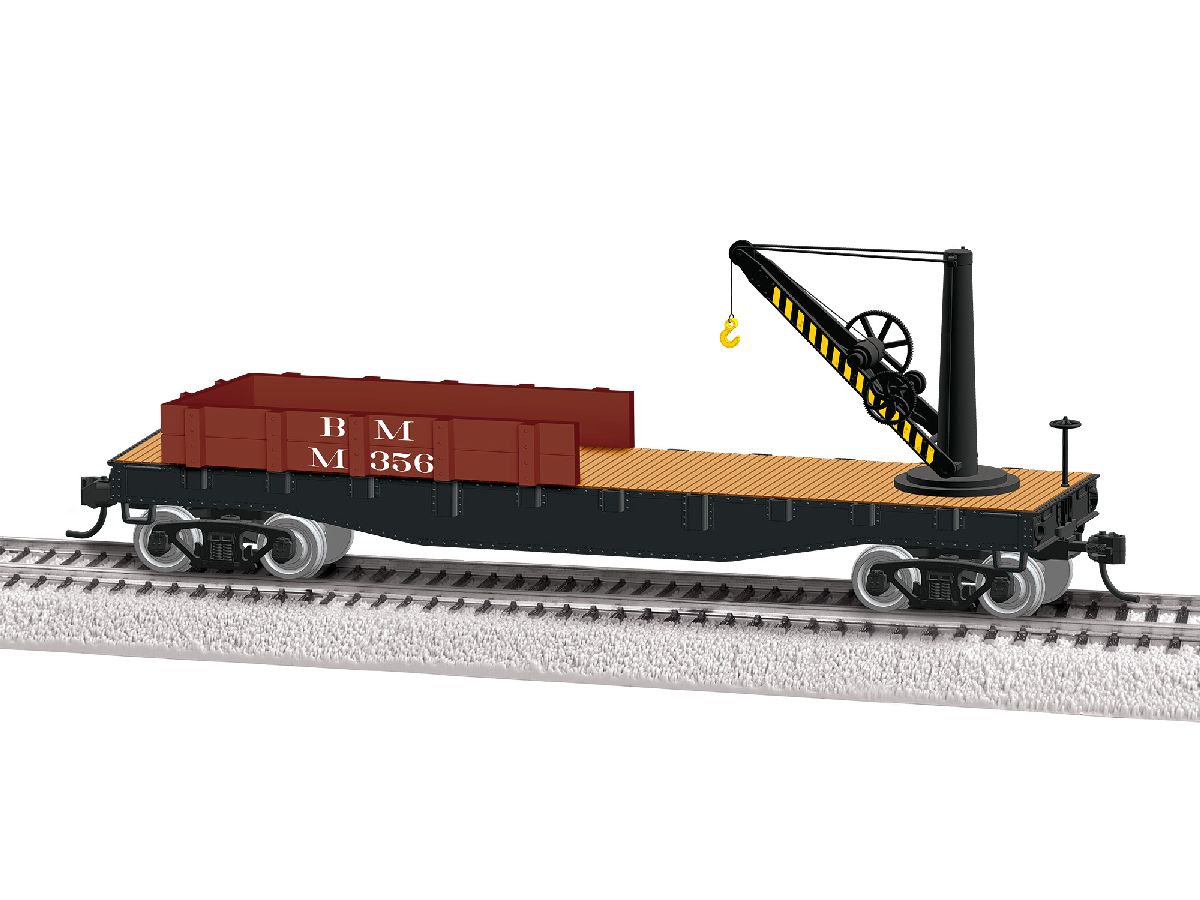 Lionel HO RTR B&M Crane Car 1/87 - LNL2654070
