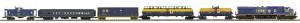 MTH O CSX Safety Train Set/ES44AC Diesel/3.0/Hi-Rail 1/48 - MTH20205131