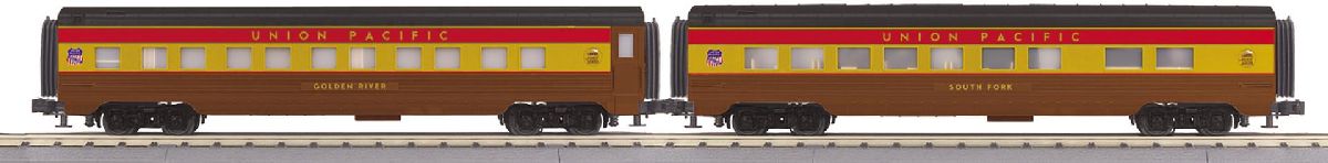MTH O UP 2-Car Streamlined Sleeper/Diner Set 49er 1/48 - MTH3068323