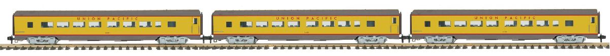 MTH G UP 3-Car Streamlined Passenger Set Yellow 1/32 - MTH7065041
