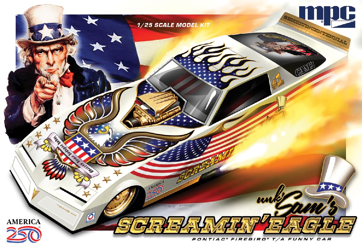MPC Firebird Funny Car 250th USA Anniversary Skill 2 1/25 - MPC1044