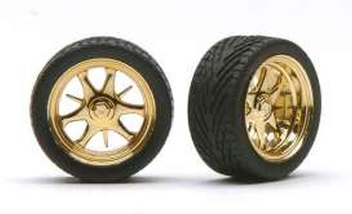 Pegasus Hobbies DAGGERS RIMS W/TIRES GOLD 1/24 - PGH1228