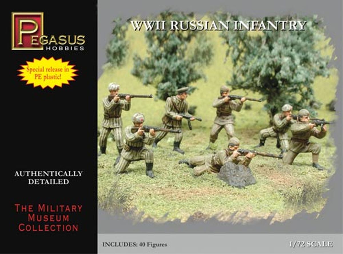 Pegasus Hobbies WWII Russian Infantry Combo (PE Plastic) 1/72 - PGH7498