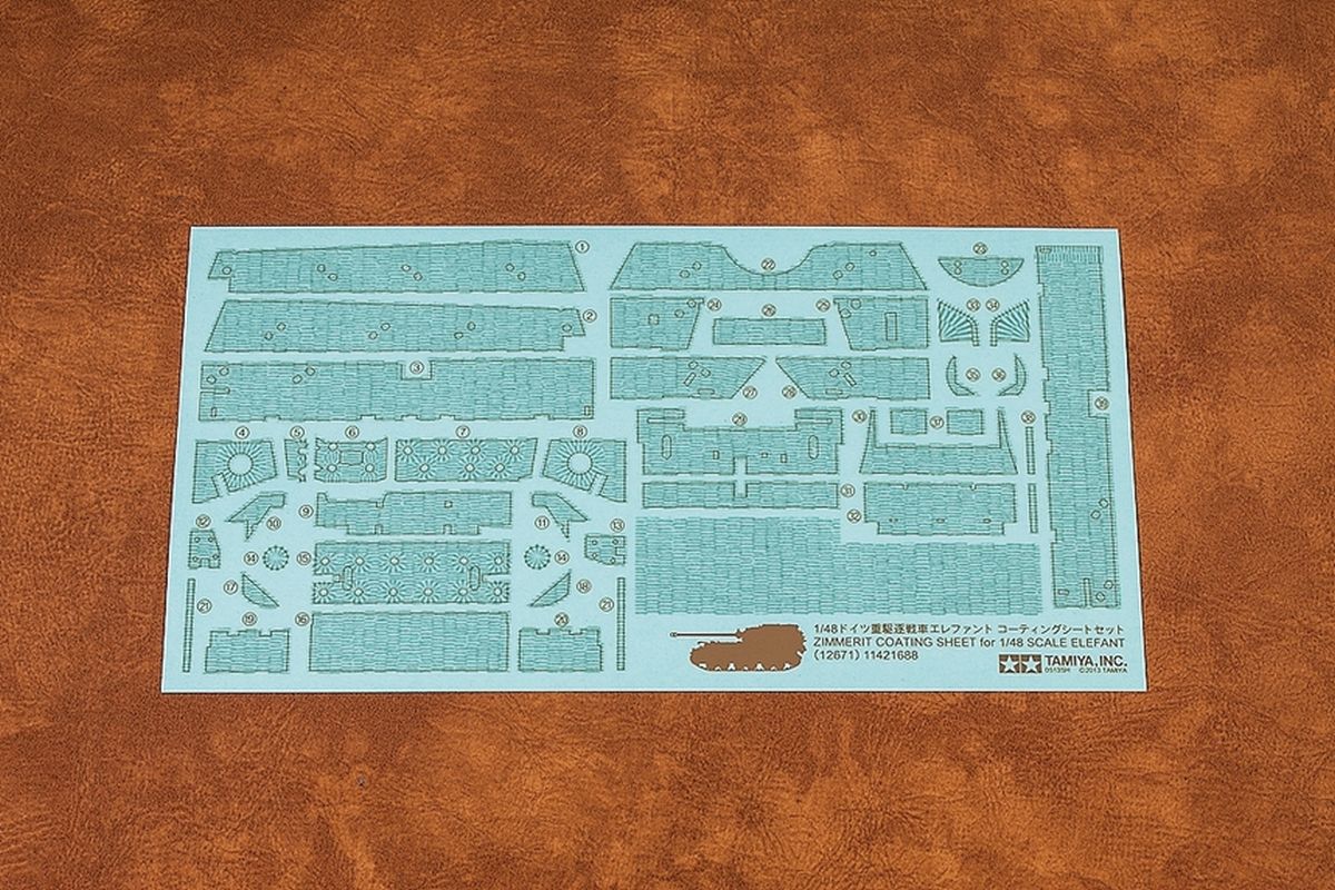 Tamiya Zimmerit Coating Sheet - TAM12671
