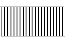 Plastruct 2-11/32" Polystyrene Vertical Railing (2 per pack)