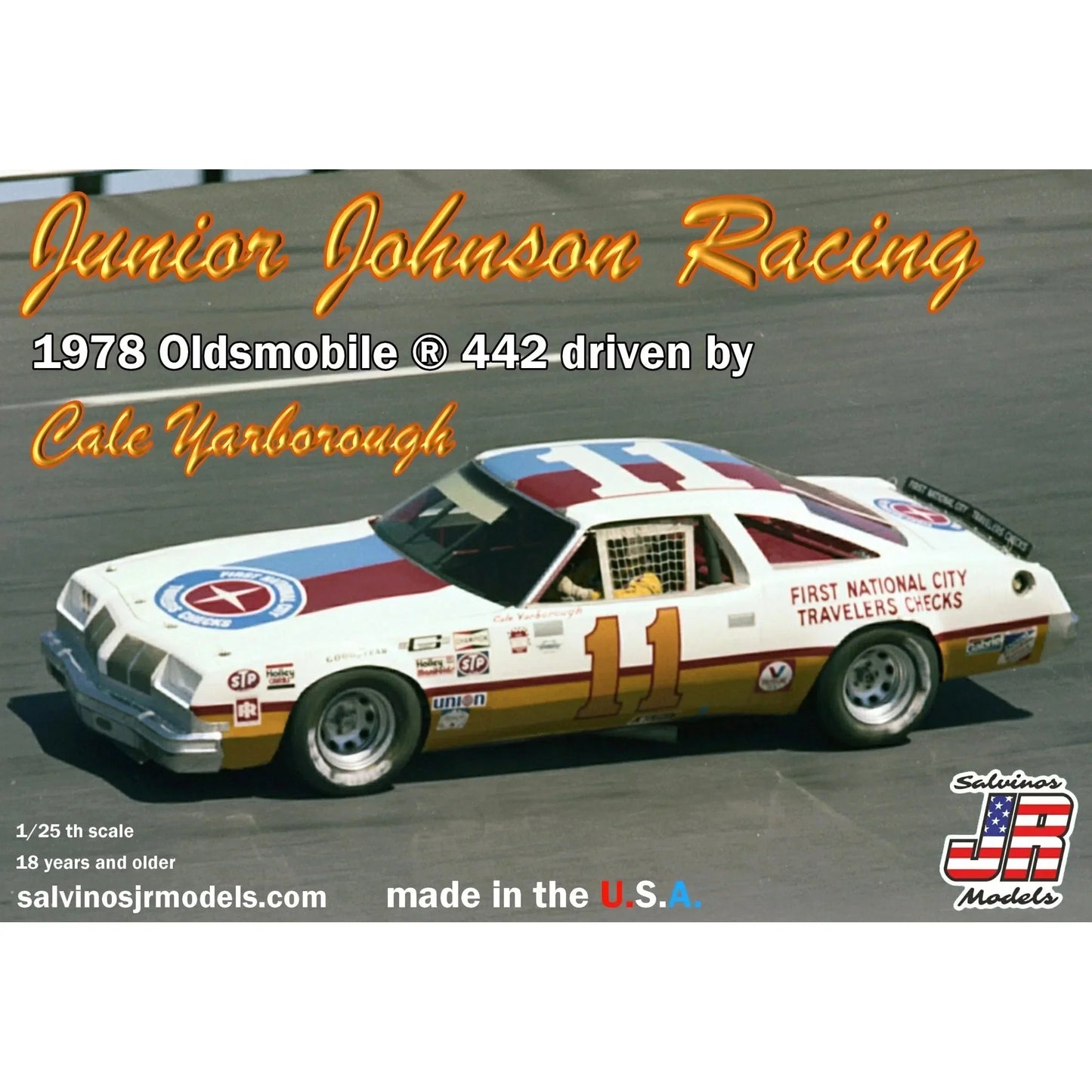 Salvinos JR Models Junior Johnson Racing 1978 Oldsmobile 442 Driven by Cale Yar