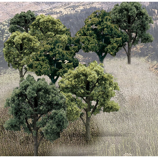 Woodland Scenics Bulk Trees 3''-5'' Mixed Green/14pc