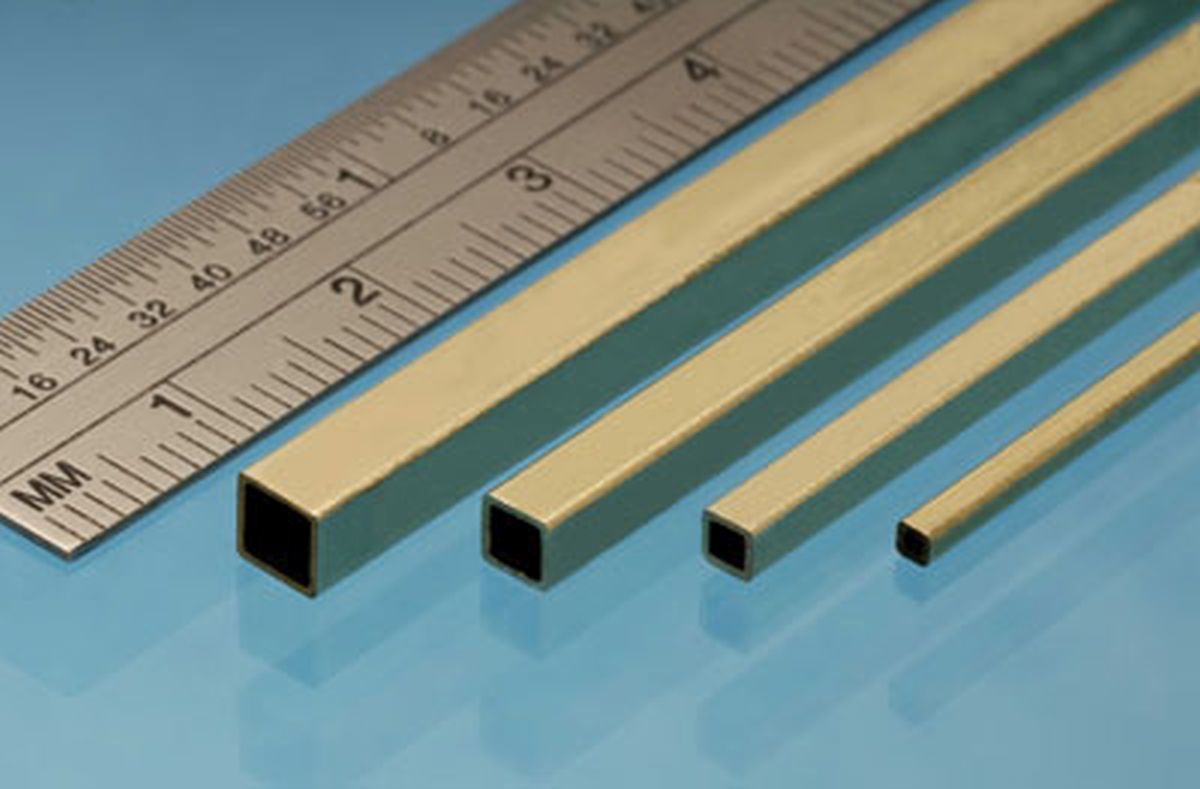 Albion Alloys Square Brass Tube 1/16in x 1/16in - ALBSSB1