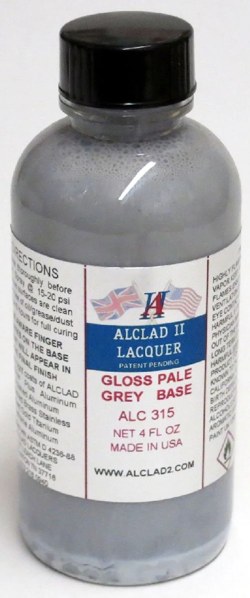 Alclad II Gloss Pale Gray Base Primer 4 oz ALC-315