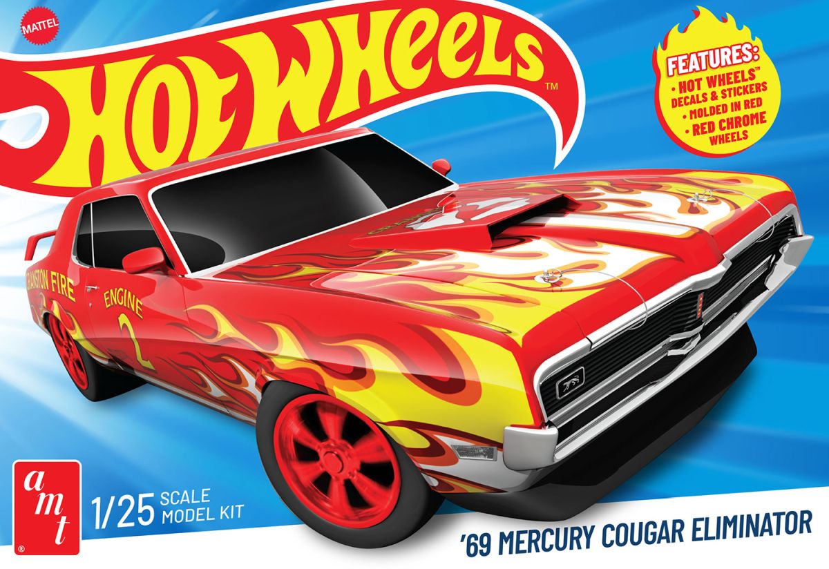 AMT Hot Wheels 1969 Mercury Cougar Eliminator Skill 2 1/25 - AMT1527