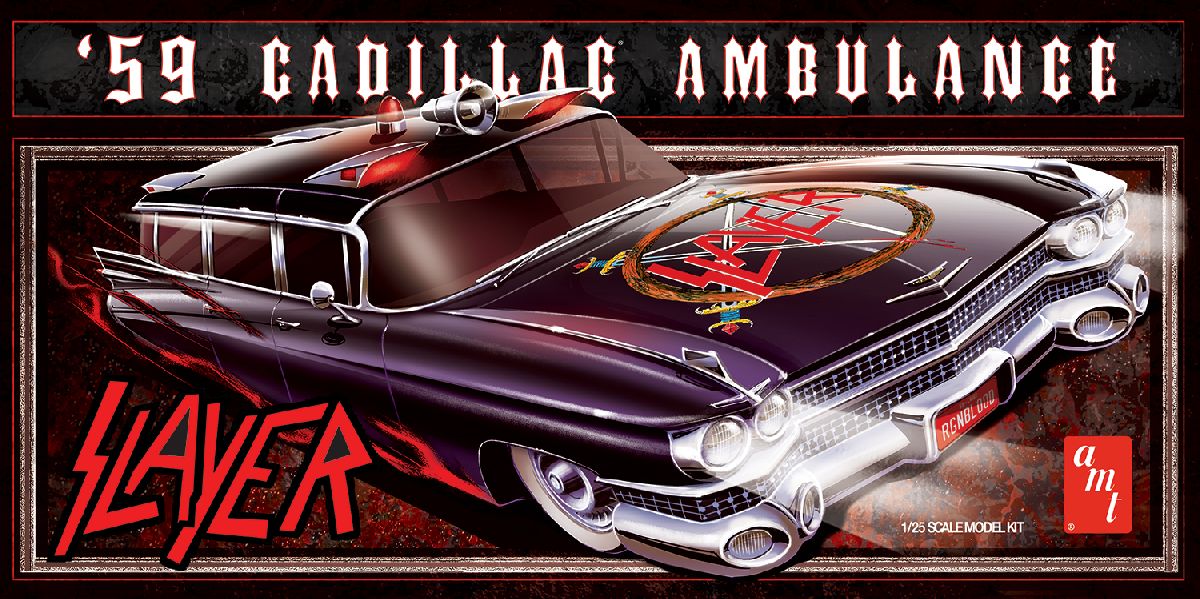 AMT 1959 Cadillac Ambulance Slayer Skill 2 1/25 - AMT1558