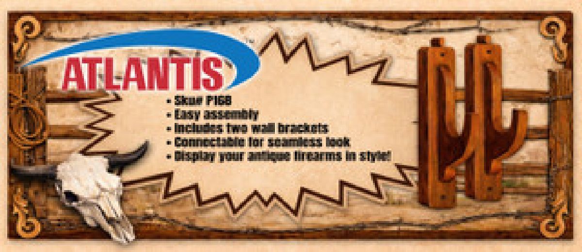 Atlantis Model Rifle Rack Wall Mounts Bagged with Header 1/1 - ATM168