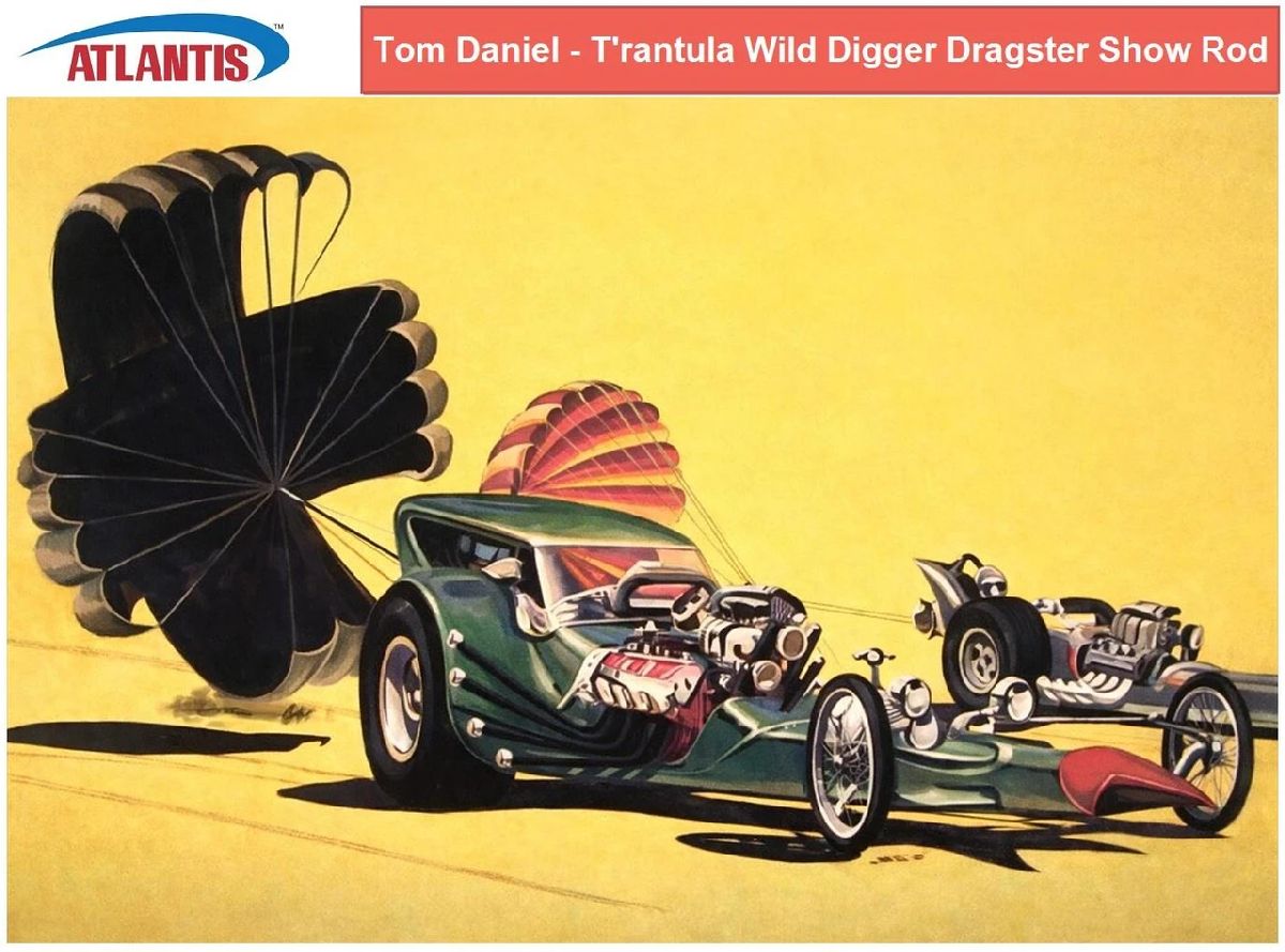Atlantis Model Tom Daniel - T'rantula Wild Digger Dragster Show Rod 1/24 - ATM6737