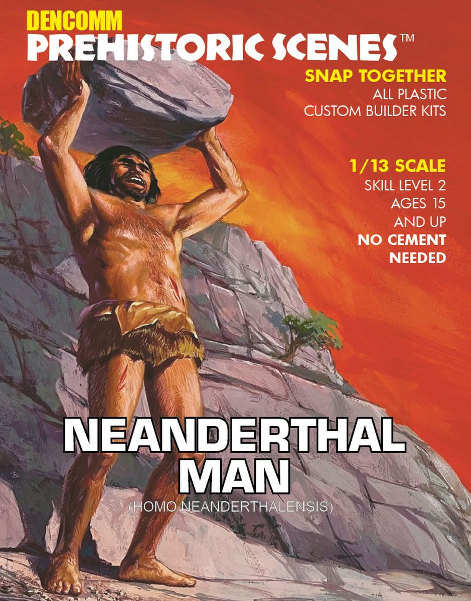 Atlantis Model DENCOMM Prehistoric Scenes - Neanderthal Man - 55th Annivers 1/13 - ATM729