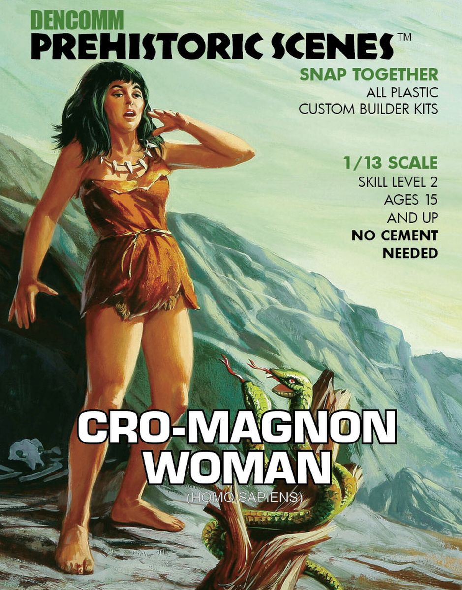 Atlantis Model DENCOMM Prehistoric Scenes - Cro-Magnon Woman - 55th Anniver 1/13 - ATM731