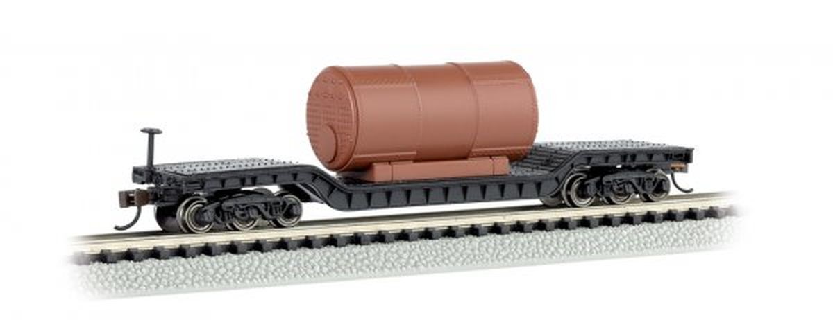 Bachmann N 52' Dep.Ctr.Flatcar w/Boiler 1/160 - BAC71395