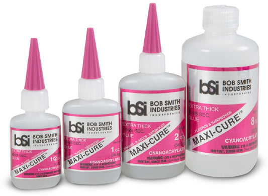 Bob Smith Industries MAXI-CURE Extra Thick CA Glue 8 oz 114