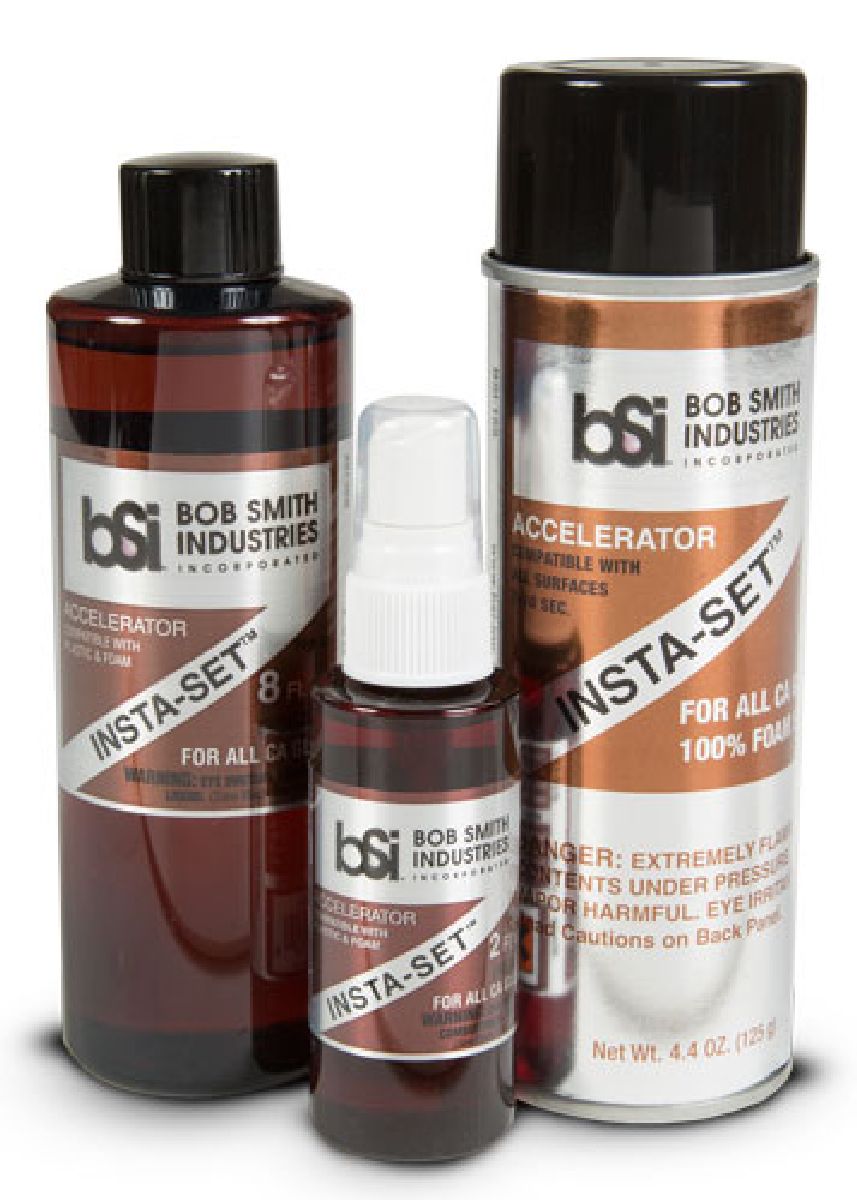 Bob Smith Industries INSTA-SET Refill Bottle Foam Safe CA Accelerator 8 fl oz 152