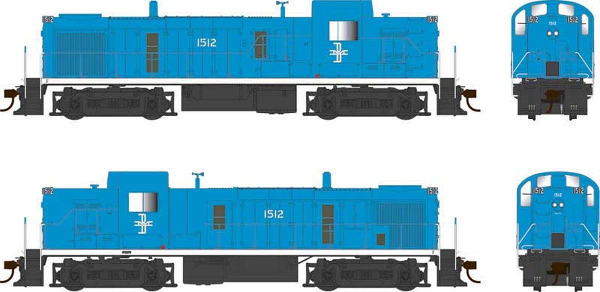 Bowser HO RS-3 Diesel w/Sound B&M blue scheme #1519 1/87 - BOW25192