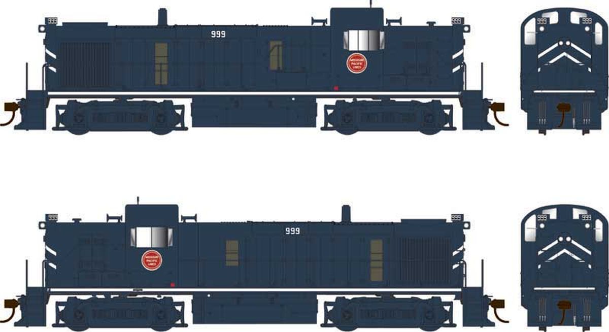 Bowser HO RS-3 Diesel MP solid blue scheme #999 1/87 - BOW25212