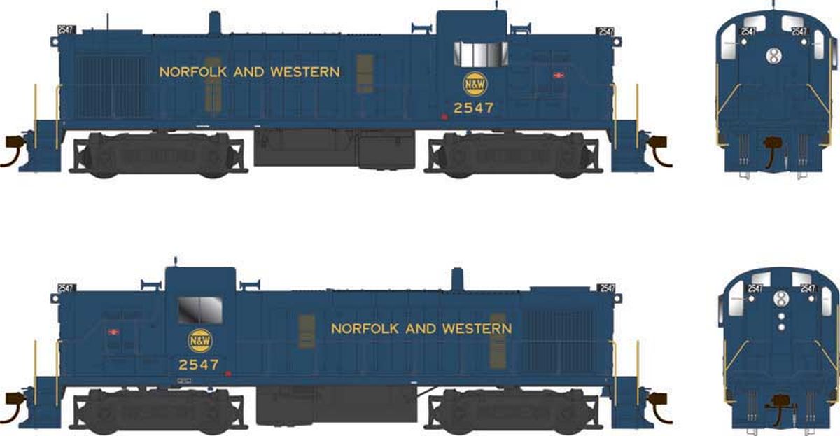 Bowser HO RS-3 Diesel N&W ex-NKP #2554 1/87 - BOW25220