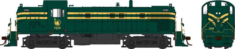 Bowser HO RS-3 Diesel CNJ #1554/Green Stripe 1/87 - BOW25417