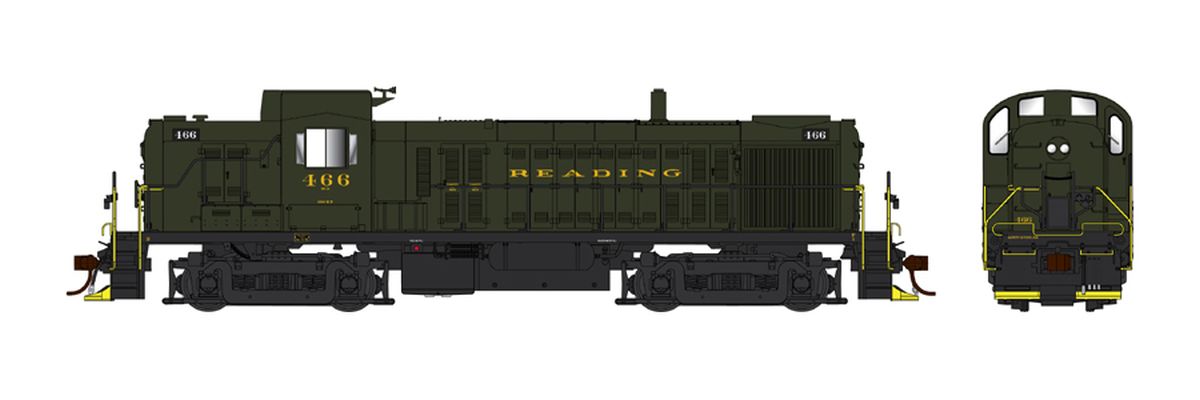 Bowser HO RS-3 Diesel RDG #463/grn 1/87 - BOW25437