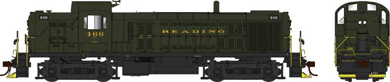 Bowser HO RS-3 Diesel RDG #467/grn 1/87 - BOW25438
