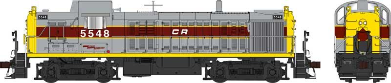 Bowser HO RS-3 Diesel CR ex E-L #5545/gry yel.maroon 1/87 - BOW25453