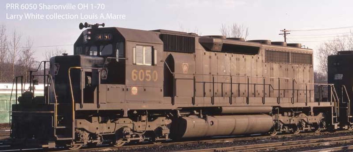 Bowser HO EMD SD40 PRR Small keystone logo #6050 W/SND 1/87 - BOW25628