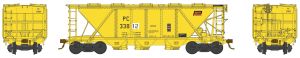 Bowser HO H30 Cvd Hopper PC MOW Yellow # 33812 1/87 - BOW41456