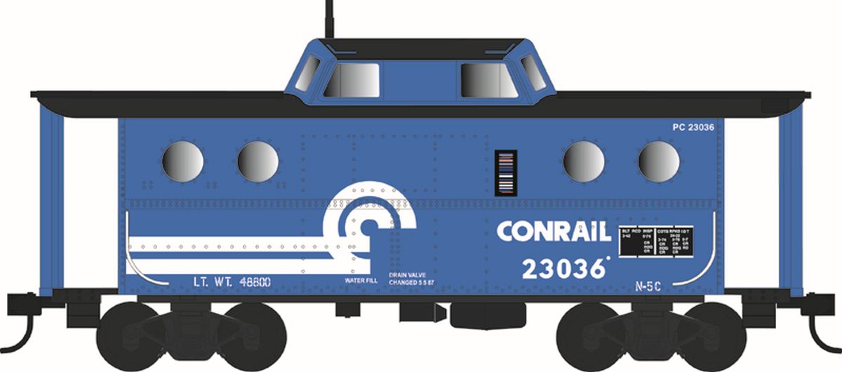 Bowser HO N-5C Caboose CR #23036/blu Rpkd 5-76 1/87 - BOW43379