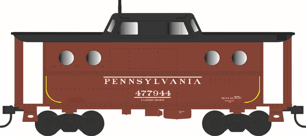 Bowser HO N-5C Caboose PRR #477944/Early Eastern Region Rpkd 4-52 1/87 - BOW43387