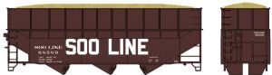 Bowser HO 70t Offset Wood Chip Hopper Soo #68535 1/87 - BOW60219