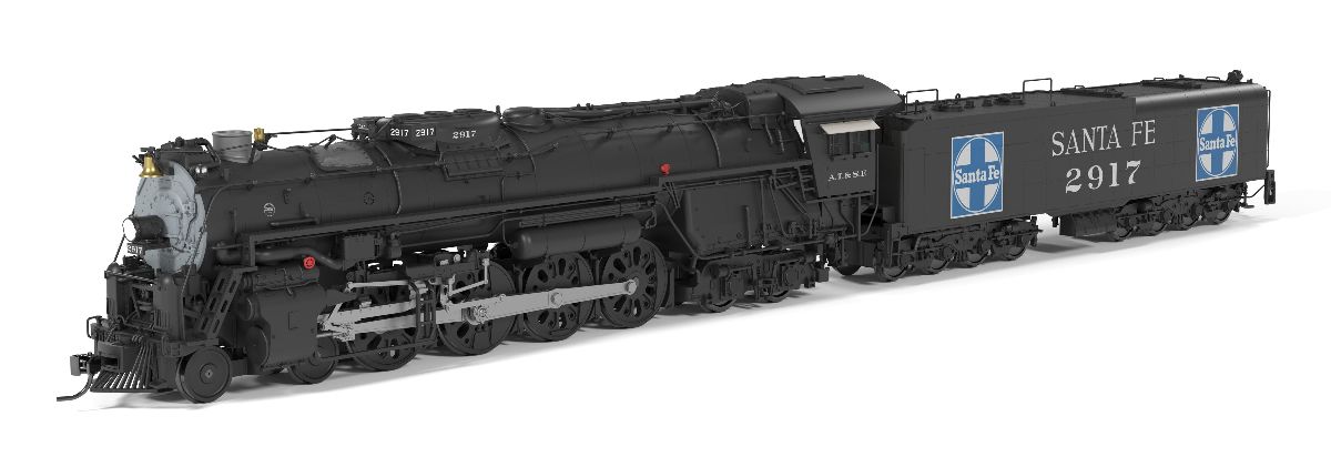 Broadway Limited HO ATSF Class 2900 4-8-4 #2917 Large ATSF Heralds Fantasy Pa 1/87 - BLI10117
